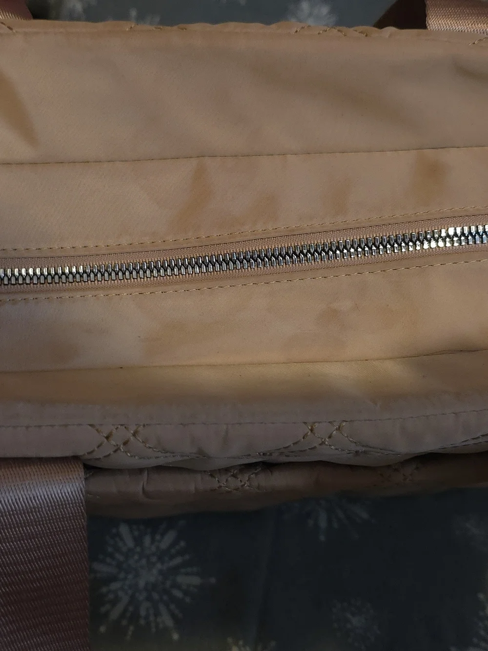 Steve Madden Quilted Work Tote Bag with Logo Strap